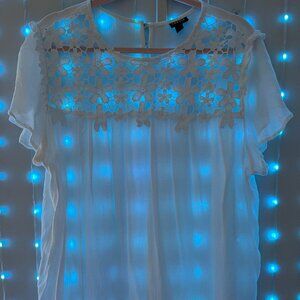 🌾 Linen Blend Blouse – Lightweight & Effortless – Size 2 🌾